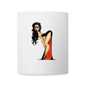 Vampire Pin-up (no bg) - Tasse - Weiß - Vorne
