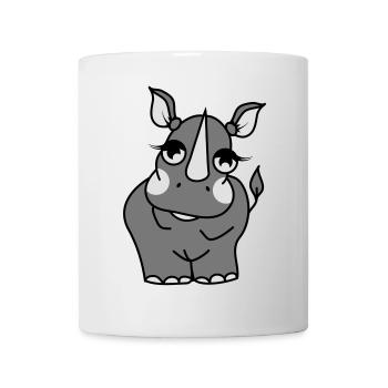Nashorn - Tasse - Weiß - Vorne