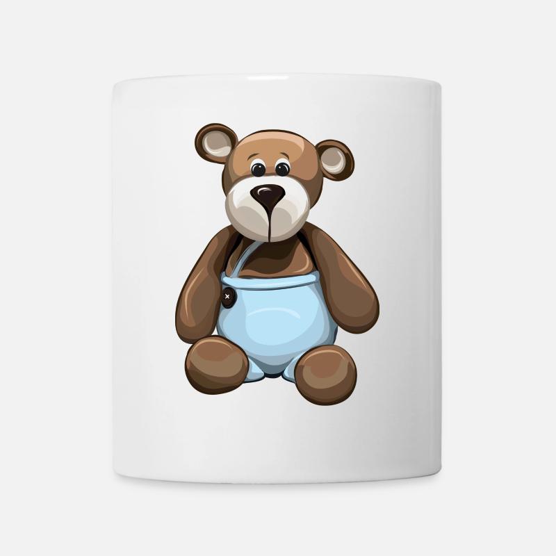 Nounours ours en peluche ours maternelle - Mug blanc - blanc