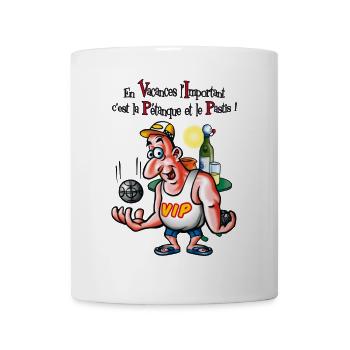 Vip petanque - Tasse - Weiß - Vorne