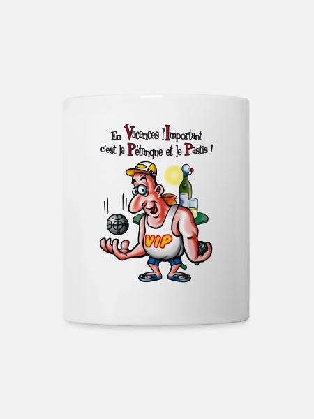 Vip petanque - Tasse - Weiß