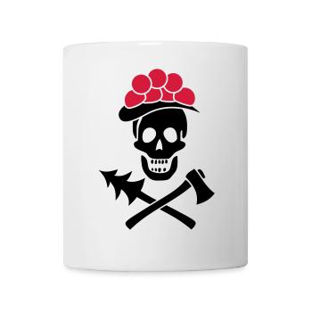 Schwarzwald Totenkopf Bollenhut Axt - Pure Heimat - Tasse - Weiß - Vorne