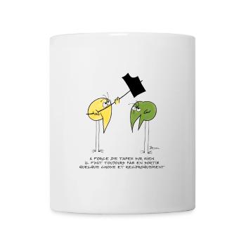 Pourquoi taper sur un Shadok ? - Mug blanc - blanc - Devant