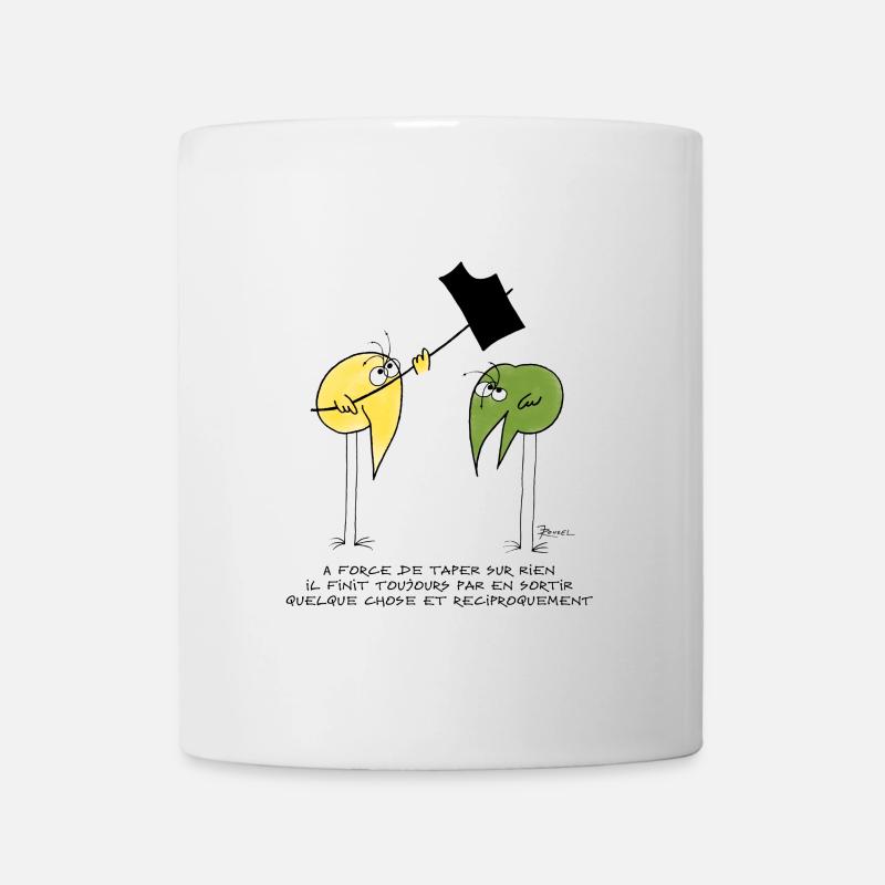 Pourquoi taper sur un Shadok ? - Mug blanc - blanc