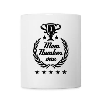Numéro de maman une - Mug blanc - blanc - Devant