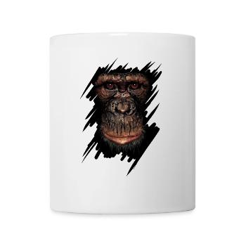 Monkey - Mug blanc - blanc - Devant