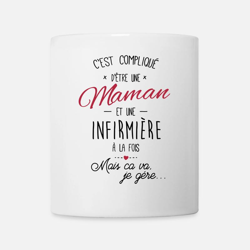 Maman et Infirmière - Mug blanc - blanc