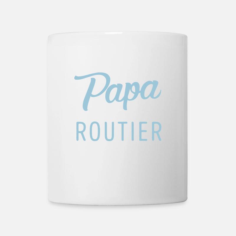 papa routier - Mug blanc - blanc