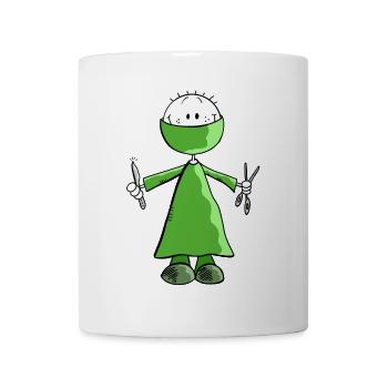 Green Surgeon Stick Figure - Surgery - Surgery - Mug - white - Front