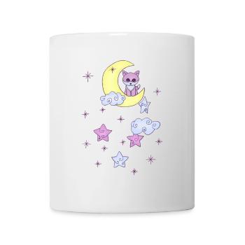 Fuchs im Mond - Tasse - Weiß - Vorne