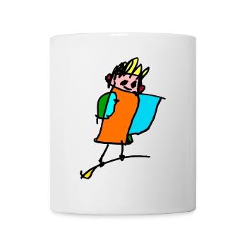 petite sorcière sur le balai - Mug blanc - blanc - Devant