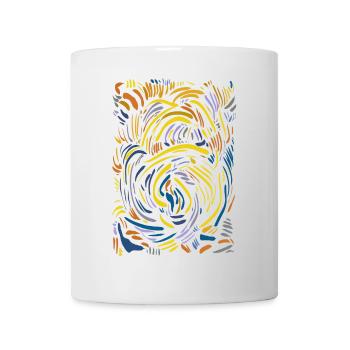 Abstrakt - Tasse - Weiß - Vorne