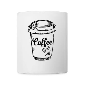 Coffee To Go Im Pappbecher - Tasse - Weiß - Vorne