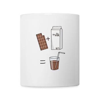 schokomilch Milch Schokolade - Tasse - Weiß - Vorne