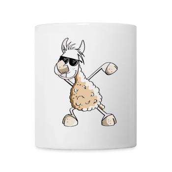 Cool Dab Dance Lama - Dabbing Alpaca - Comic Fun - Mug - white - Front