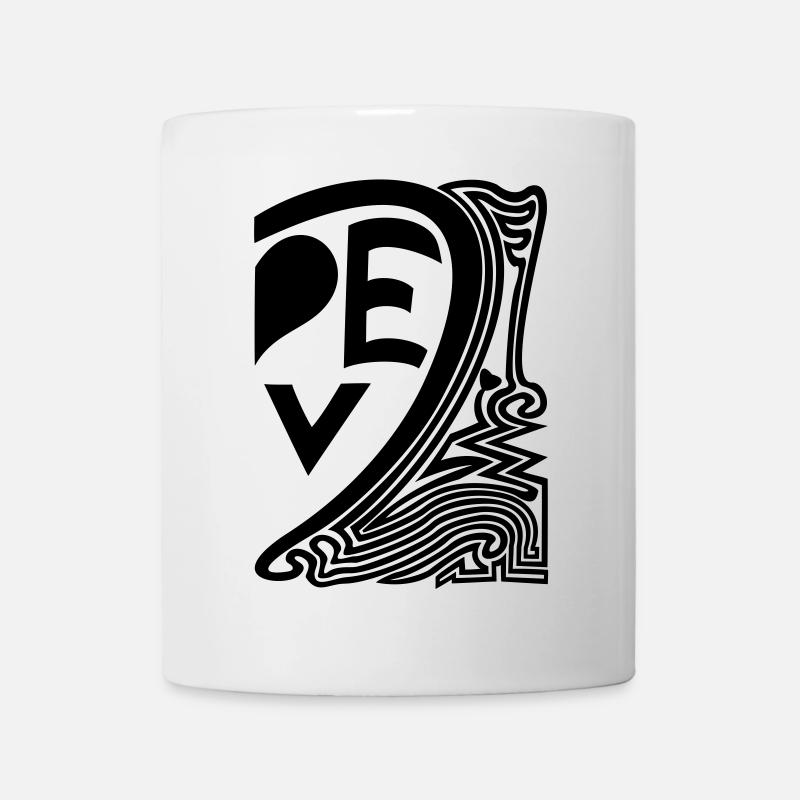 demi cœur 2 - Mug blanc - blanc