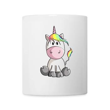 Unicorn with colorful mane - unicorns - horse - Mug - white - Front