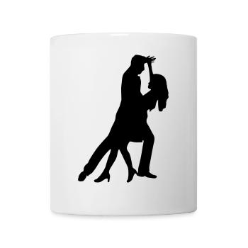 tanzen - Tasse - Weiß - Vorne