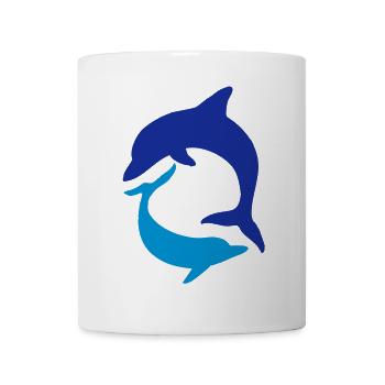 delphin - Tasse - Weiß - Vorne