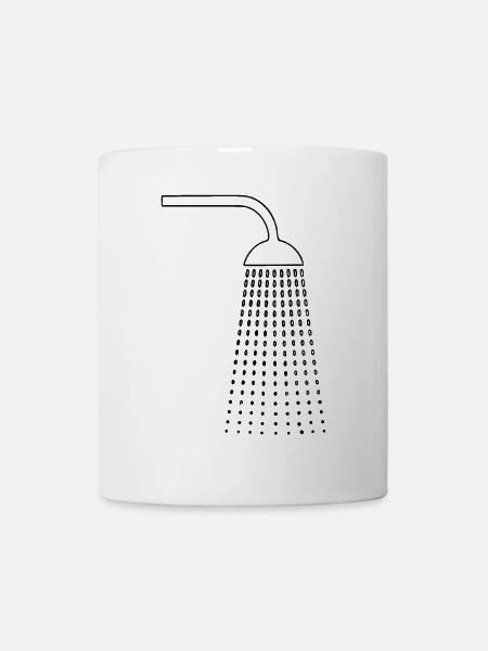 Dessins de douche - Mug blanc - blanc