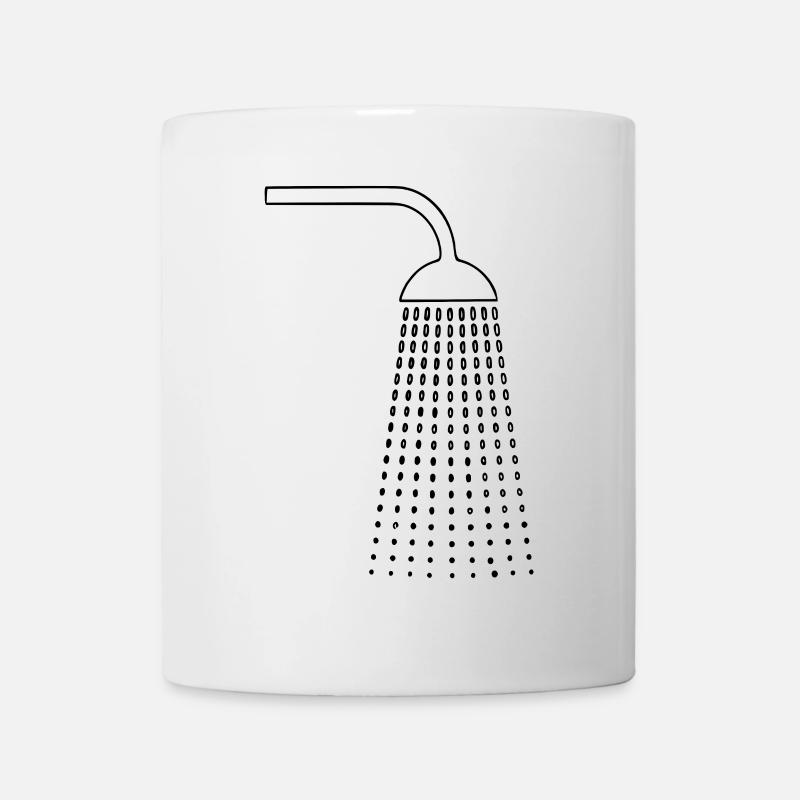 Dessins de douche - Mug blanc - blanc
