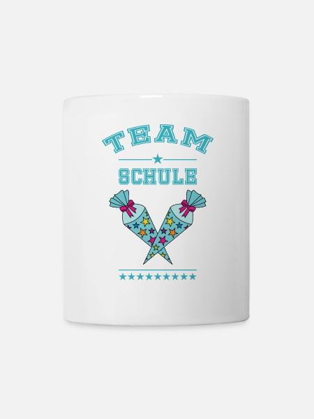 Team Schule Einschulung Schultüte Zuckertüte - Tasse - Weiß
