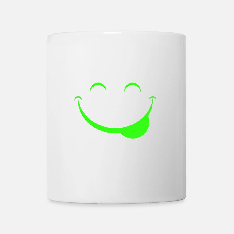 Drôle de visage - Mug blanc - blanc