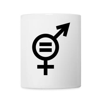 Symbole d'égalité des genres - Mug blanc - blanc - Devant