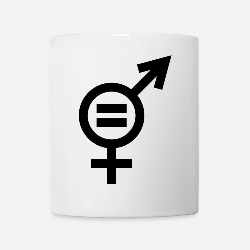 Symbole d'égalité des genres - Mug blanc - blanc