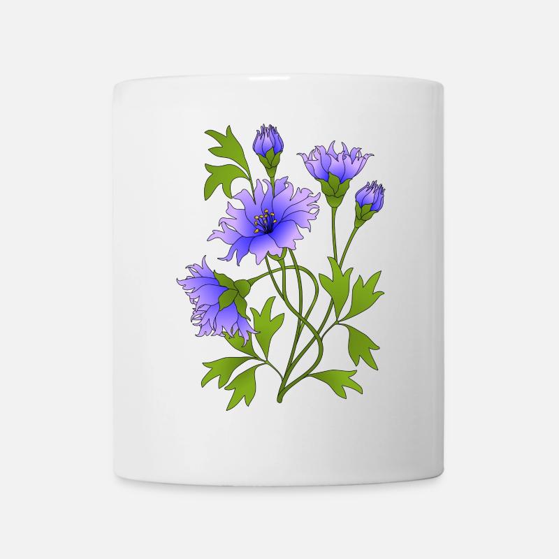 fleurs - Mug blanc - blanc