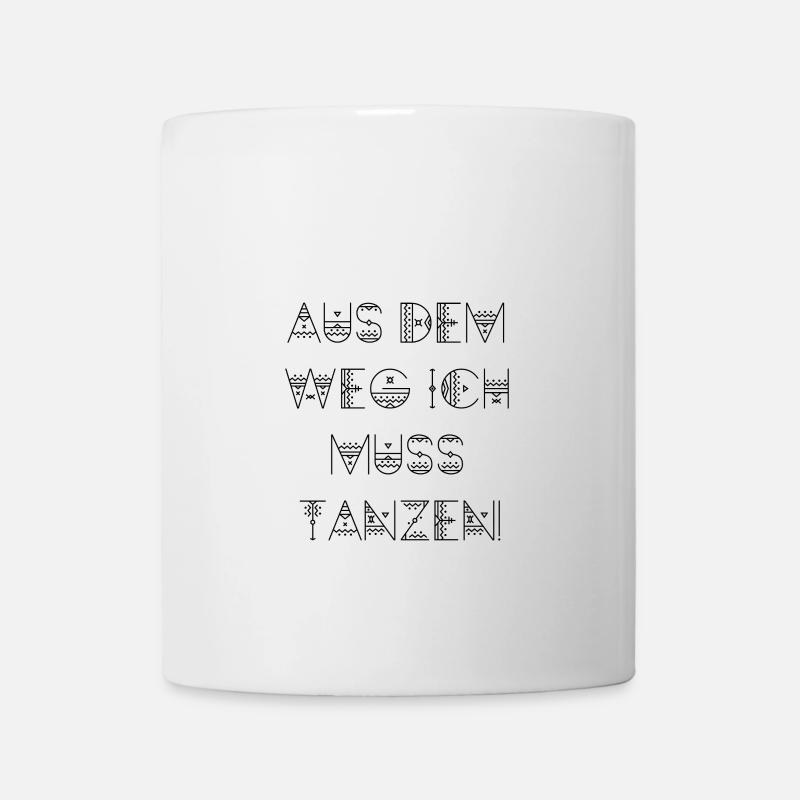 hors de la façon dont je dois danser - Mug blanc - blanc