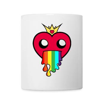 Rainbow heart! Gift idea! - Mug - white - Front