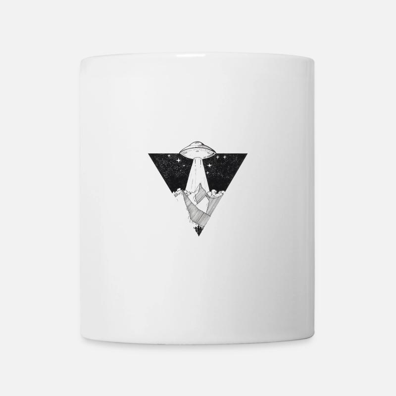 UFO on top - Tasse - Weiß