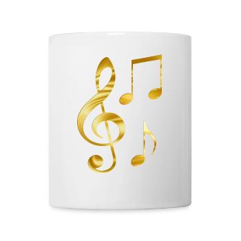 Musik T-Shirt Top Geschenk für Musiker - Tasse - Weiß - Vorne