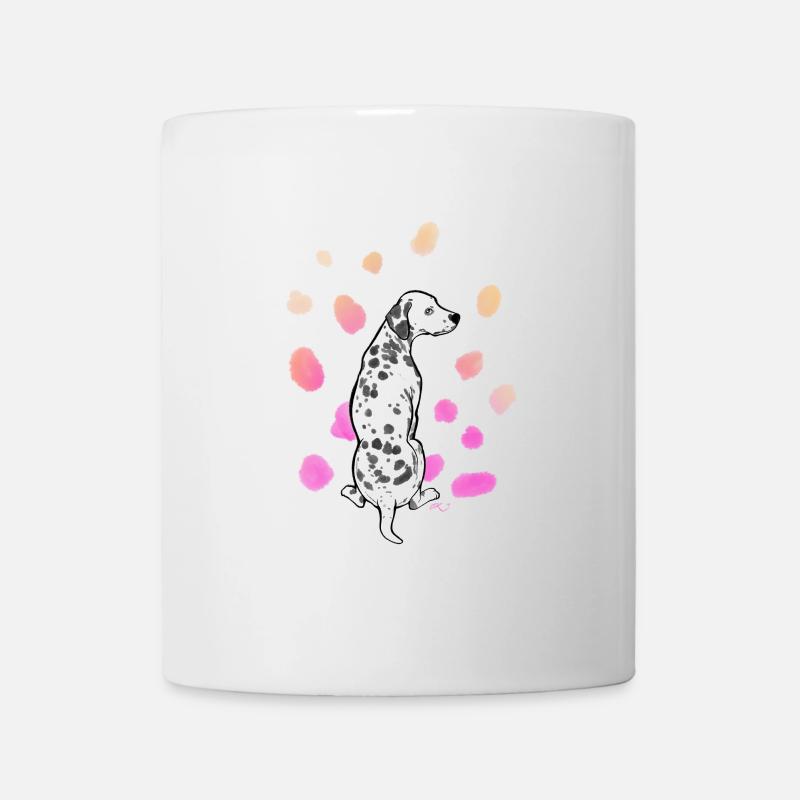 Dalmatien coloré 03 - Mug blanc - blanc