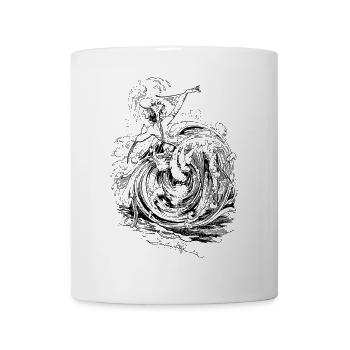 sirène - Mug blanc - blanc - Devant