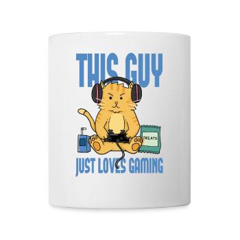 cet homme aime les jeux - Mug blanc - blanc - Devant