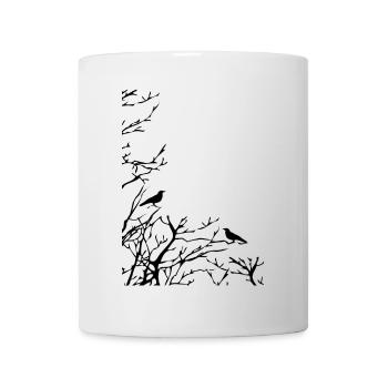 corneille - Mug blanc - blanc - Devant