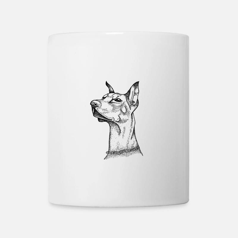 Doberman - Mug - white