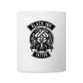 Black Ink Tattoo - Mug blanc - blanc - Devant
