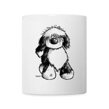 Tibet Terrier - Hund - Tasse - Weiß - Vorne