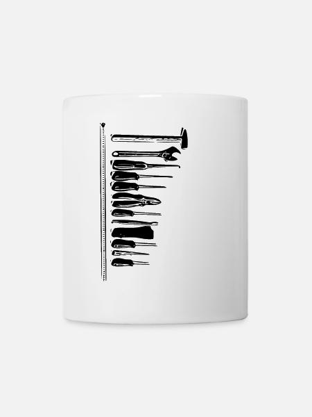 Werkzeug - Tasse - Weiß