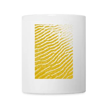 Goldene Tigerstreifen Muster - Tasse - Weiß - Vorne