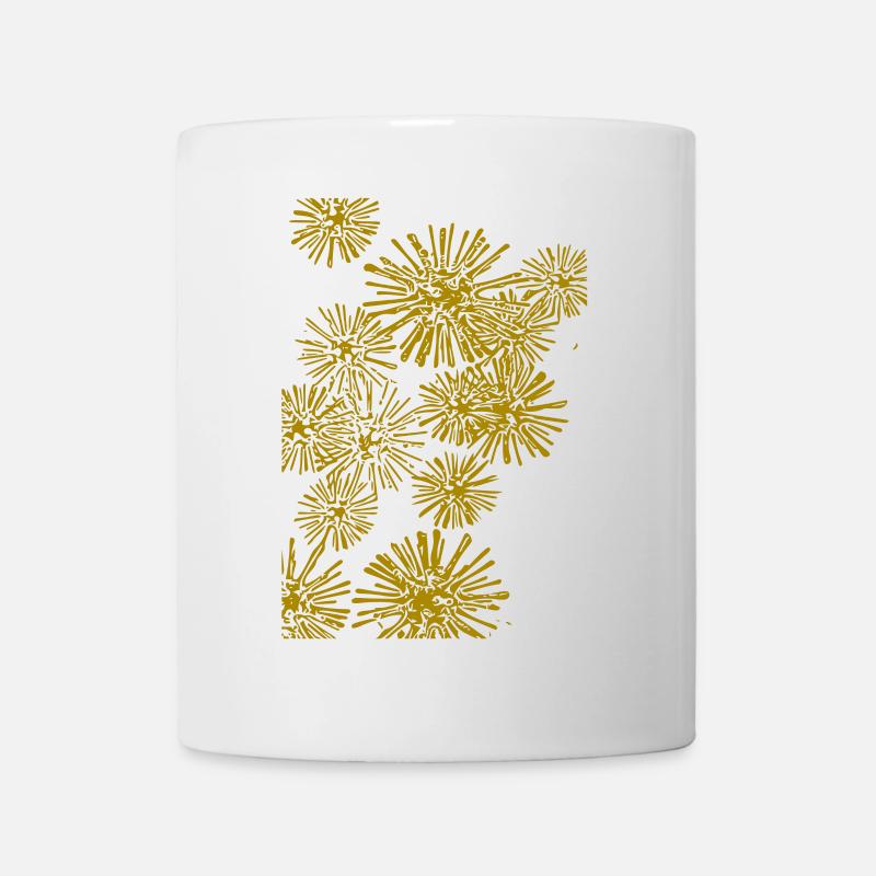 abstraktes Muster Bakterien - Tasse - Weiß