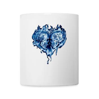 Skull heart - Mug - white - Front