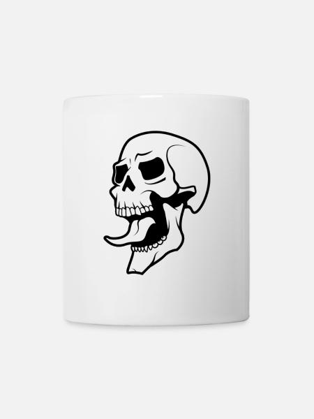 Crâne crâne - Mug blanc - blanc