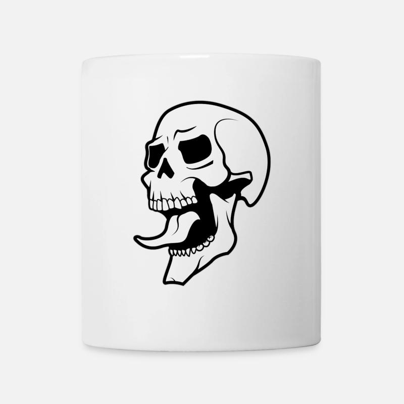 Crâne crâne - Mug blanc - blanc