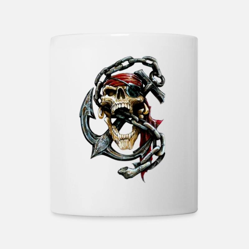 Skull Seefahrt - Tasse - Weiß