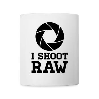 I Shoot RAW - Mug blanc - blanc - Devant
