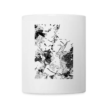 Image abstraite / Ligne / noir / motif - Mug blanc - blanc - Devant